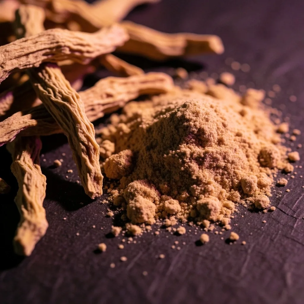 Ashwagandha root and powder
